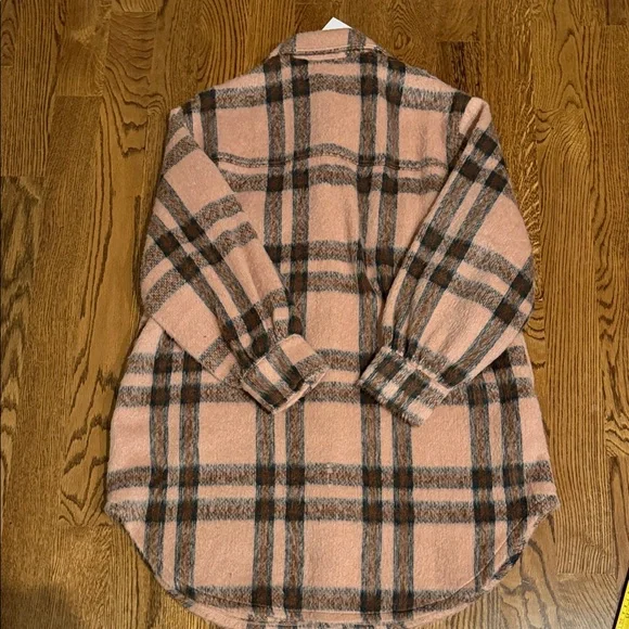 GeeGee flannel  Plaid Teddy Jacket medium - Picture 11 of 12